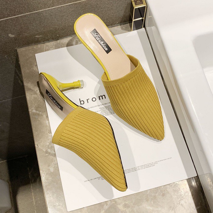 Jual 400067 Heels Wanita Fashion Tumit Tinggi Rajutan Ready Jakarta ...