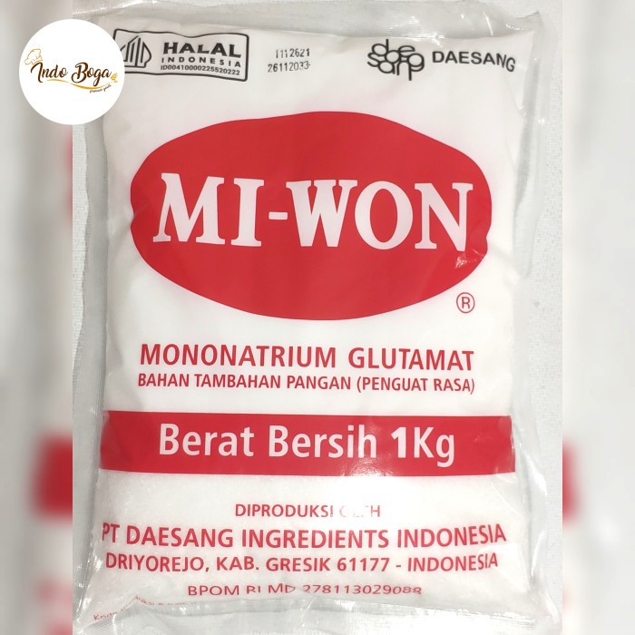 Jual Miwon Penyedap Rasa 1 Kg / Micin Vetsin MSG Miwon 1kg | Shopee ...