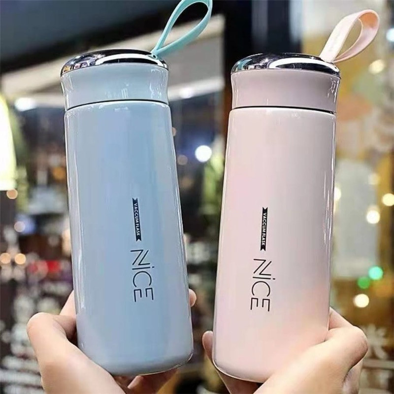 Jual [COD] PROMO BOTOL TERMOS KACA NICE DAY 400 ML / BOTOL MINUM AIR ...