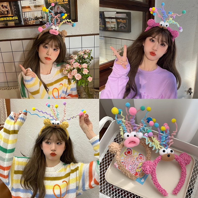 Jual Town Shell Funky Teddy Korean Head Band / Bando Korea Beruang