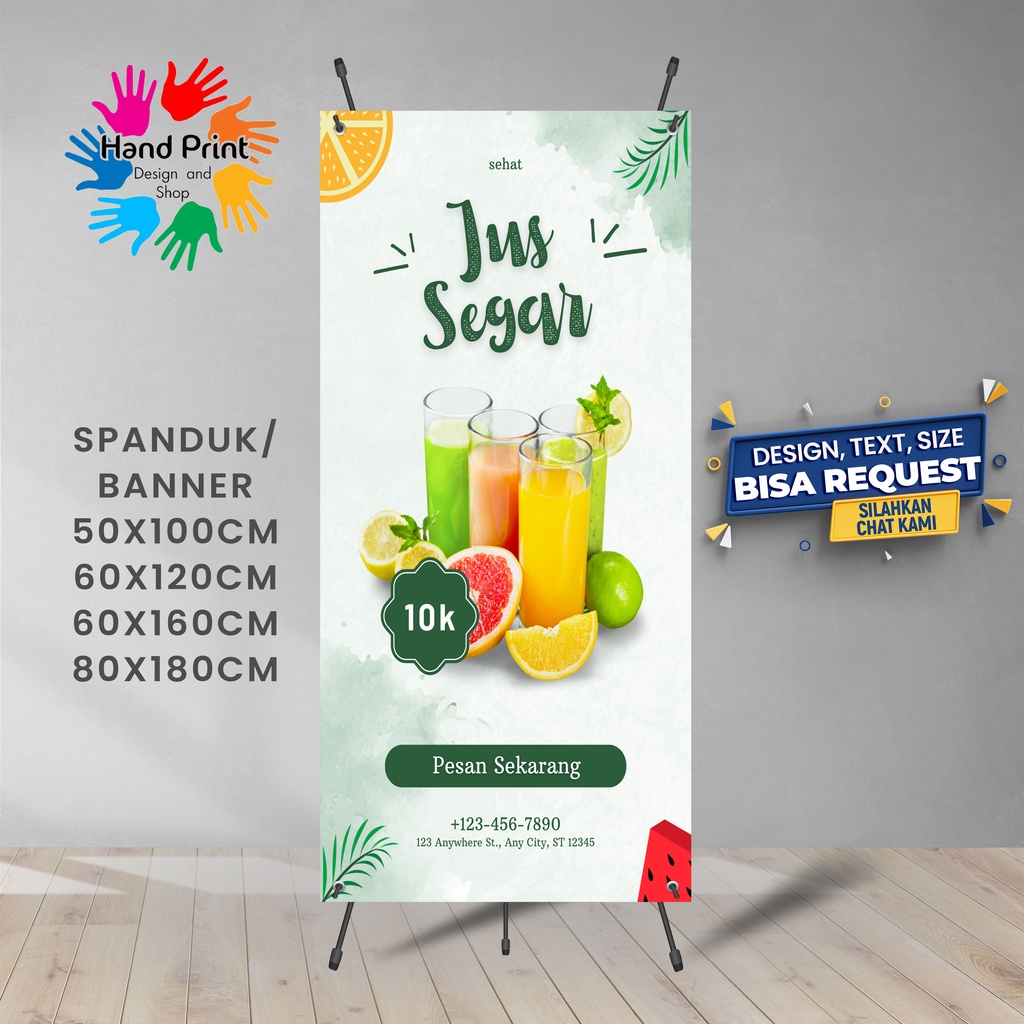 Jual SPANDUK BANNER Jus Jeruk Oren Juice Minuman B Bisa Request Desain ...