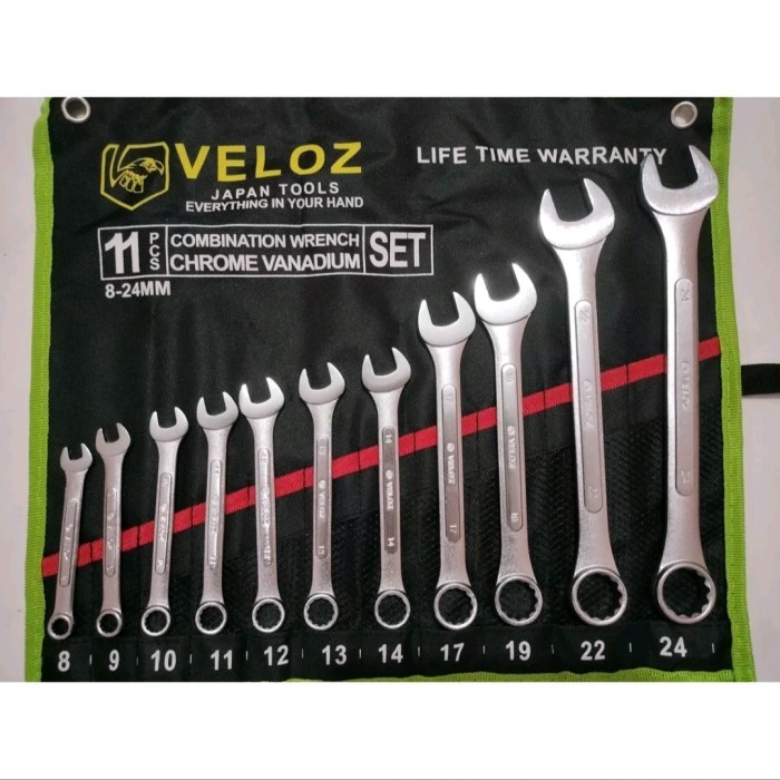 Jual VELOZ ring pas SET 11pcs 8-24mm combination wrench SET 11 pcs 8-24 ...