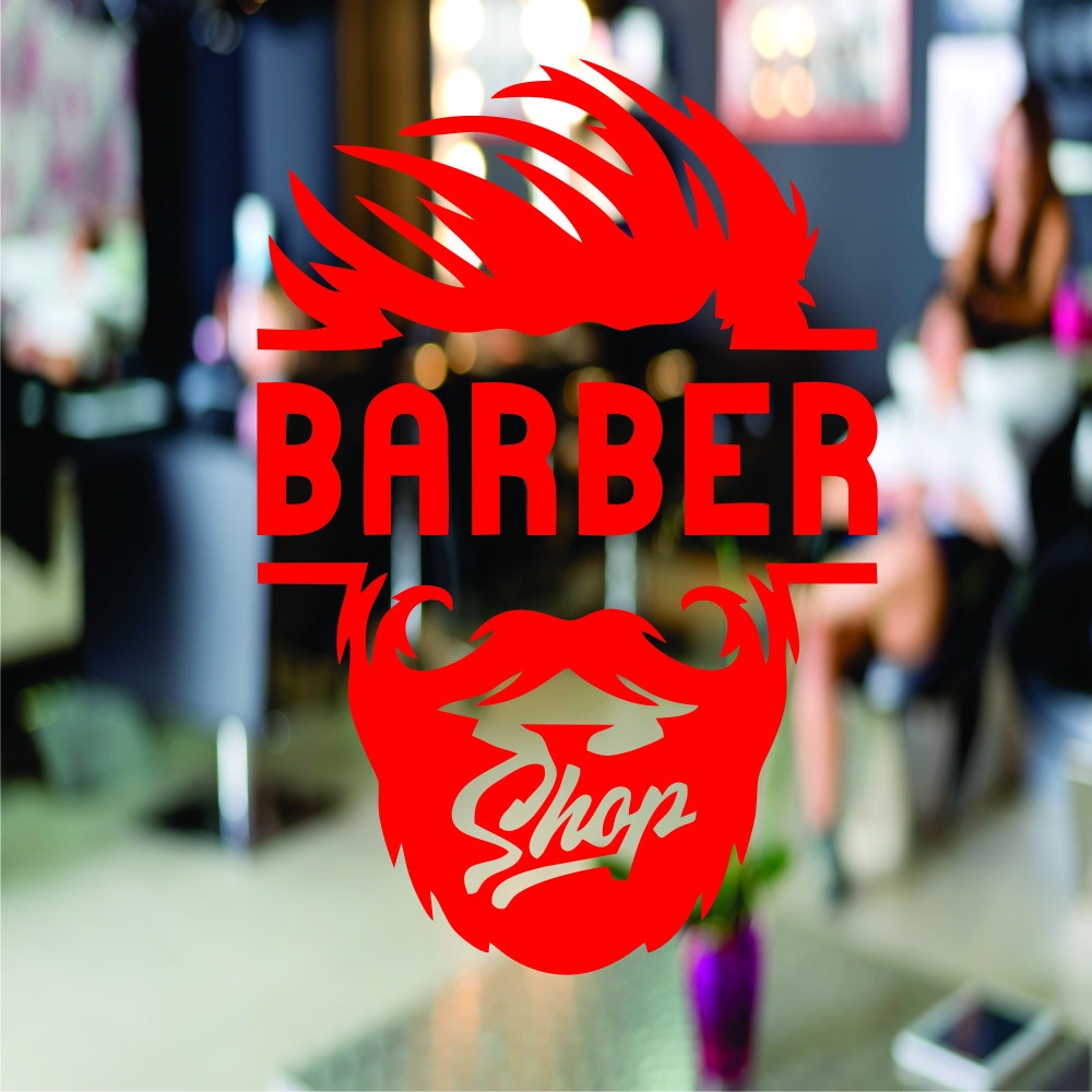 Jual Stiker Wall Cutting Sticker Stiker Dinding Barber Shop Salon