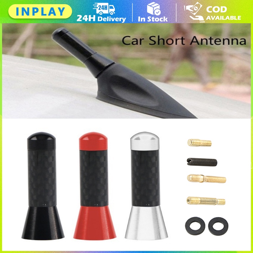 Jual Antena Carbon Pendek Car Antena Mobil Mini Short / Antenna Carbon ...