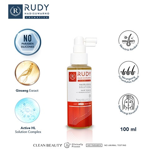 Jual Rudy Hadisuwarno Cosmetics Hair Tonic Hairloss Solution - Ginseng ...