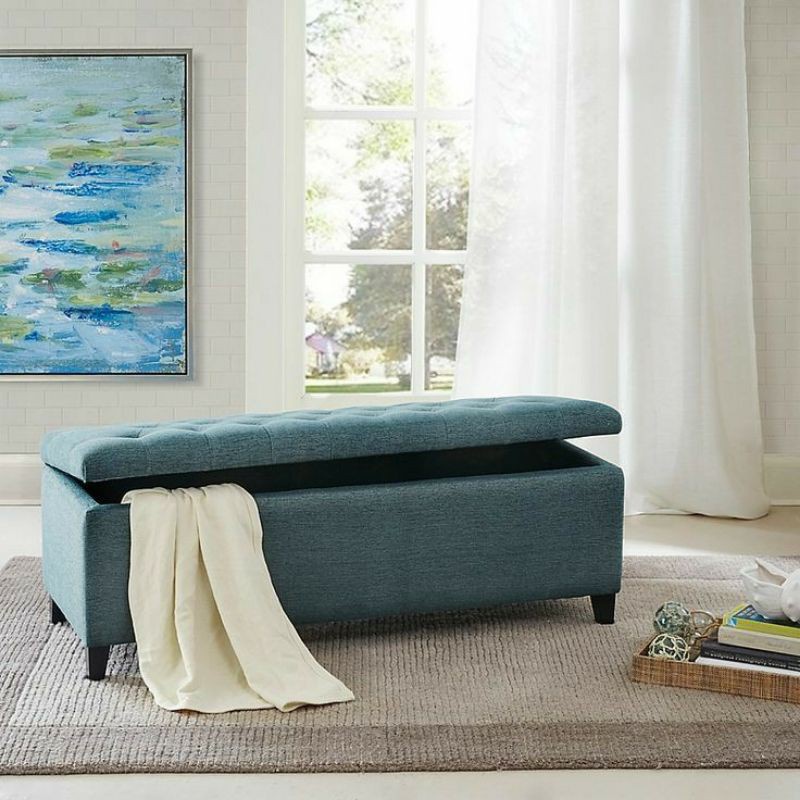 Jual Highest puff Stool Sofa Flip Top Box Storage | Shopee Indonesia