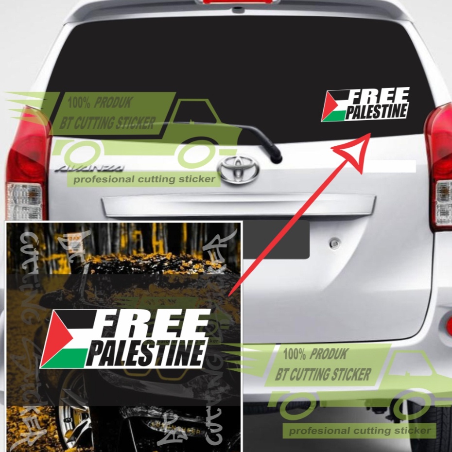 Jual Termurah sticker free palestine stiker palestine stiker mobil