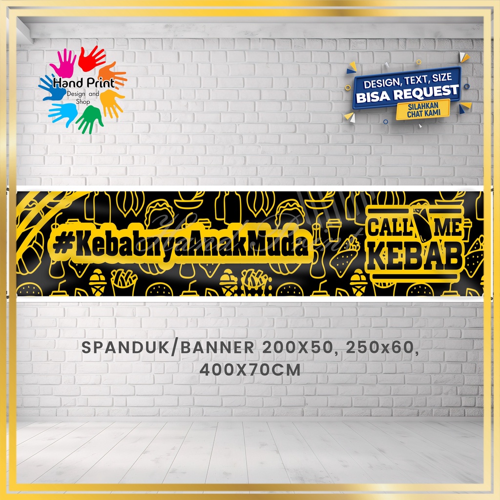 Jual Cetak Spanduk Banner Mmt Makanan Kebab Martabak Manis Martabak Telor Baklor Mie Ayam 5573