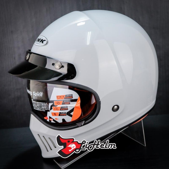 Jual HELM INK TROOPER SOLID | ASPHALT GREY | RETRO CLASSIC DDRING - L ...