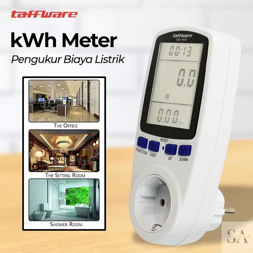 Jual Taffware kWh Meter Pengukur Biaya Listrik Rumah Multifungsi - KWE ...