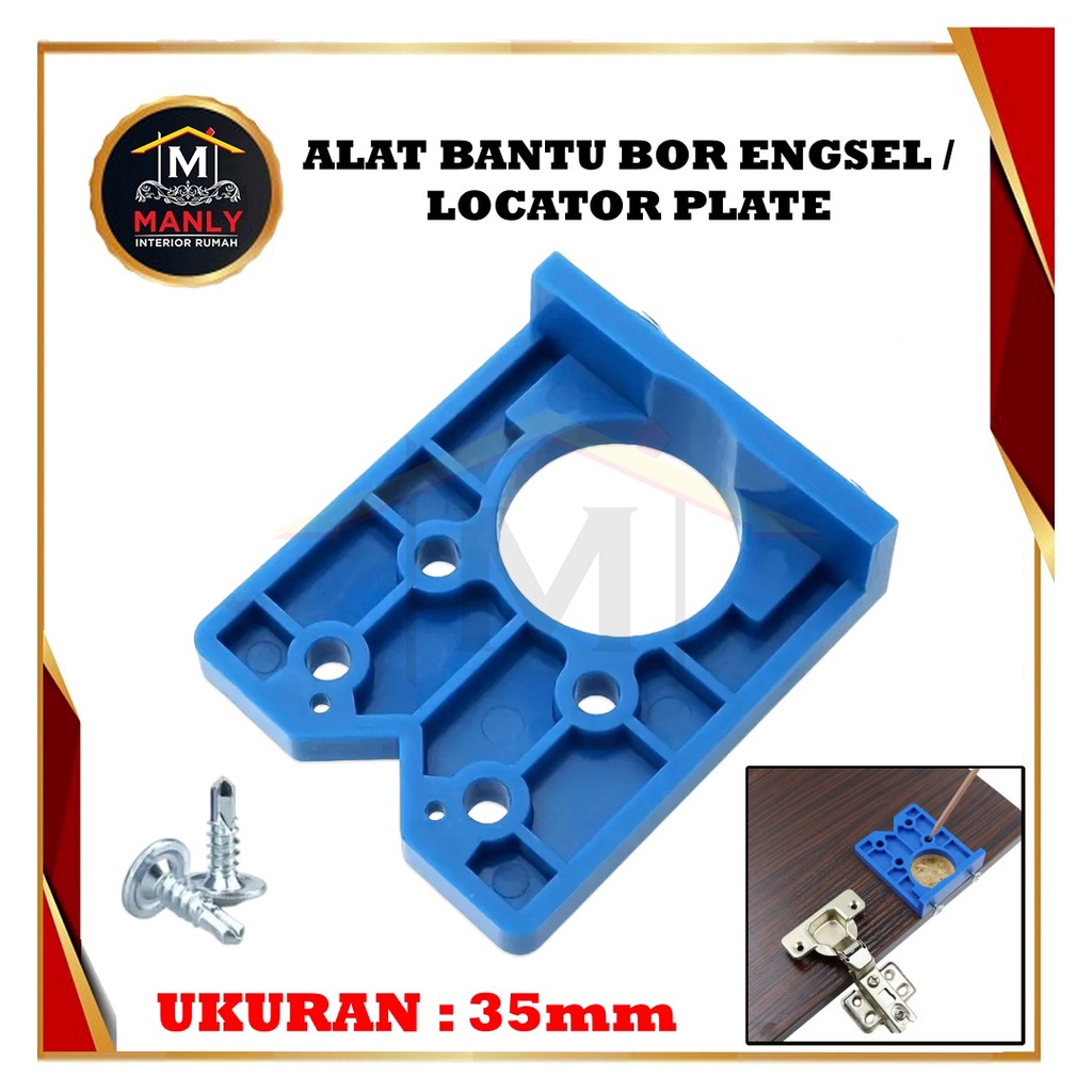 Jual Alat Bantu Bor Engsel Pintu Hinge Hole Drill Guide 35mm Penanda