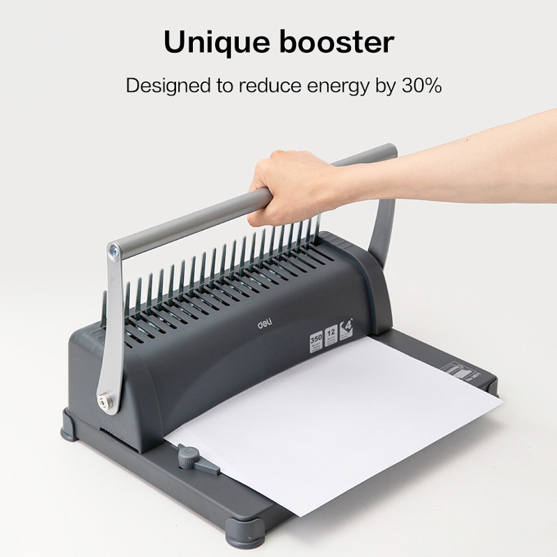 Jual Mesin Jilid / Mesin Binding Deli Sprial Plastik E3871 Shopee