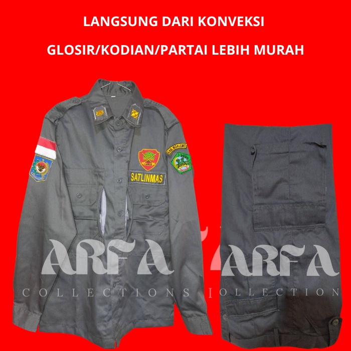 Jual seragam hansip linmas lengkap terbaru hansip cod glosir seragam ...