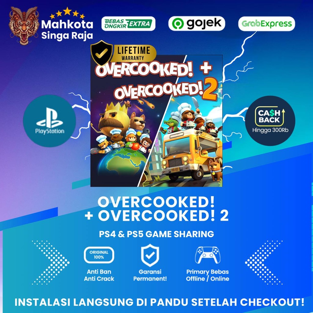 Jual Overcooked! + Overcooked 2, , for PlayStation 4 & 5 Digital ...