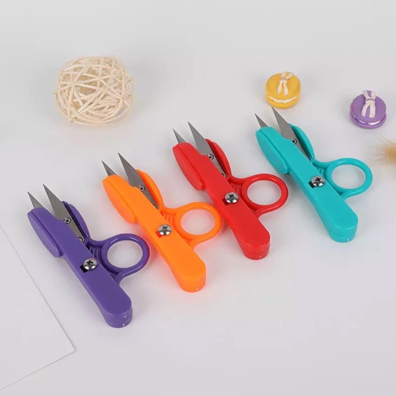 [UNIK88] Gunting buang Benang Gagang Jari Plastik / Gunting Cekris Lobang Jari | AutoStock