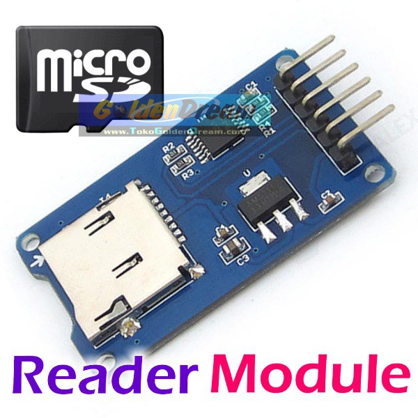 Jual Micro SD Card Reader Writer Module for Arduino Modul Pembaca ...
