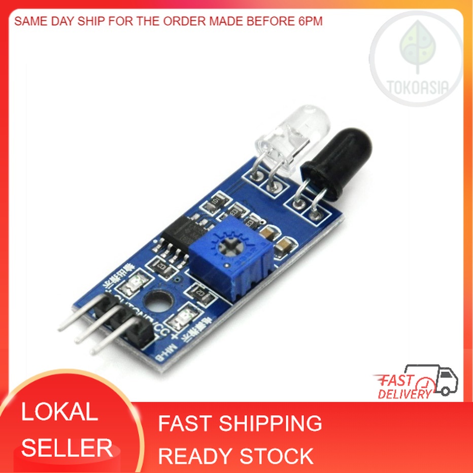 Jual ready stock ek1254 obstacle avoidance ir infrared sensor module
