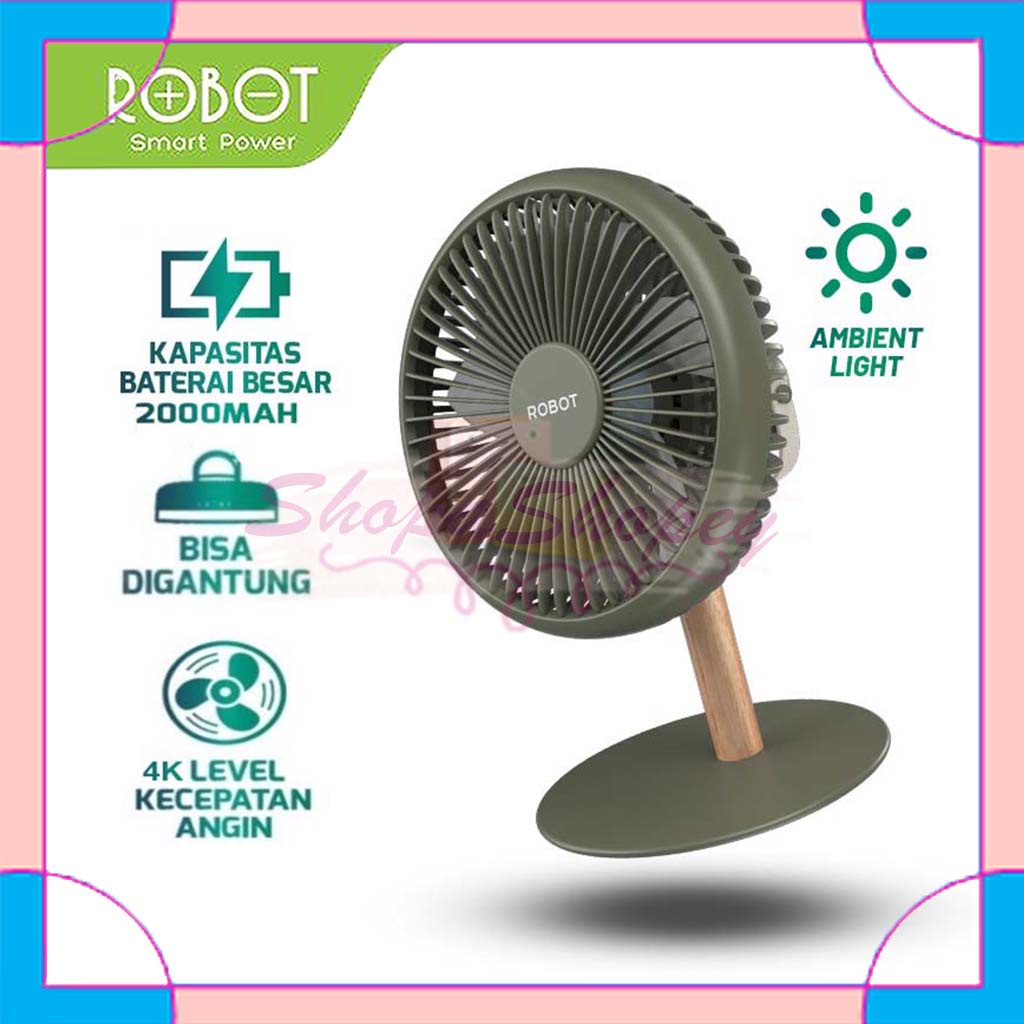 Jual Kipas Angin Portable ROBOT RT-BF20 Kipas Mini Desktop Fan Kipas ...