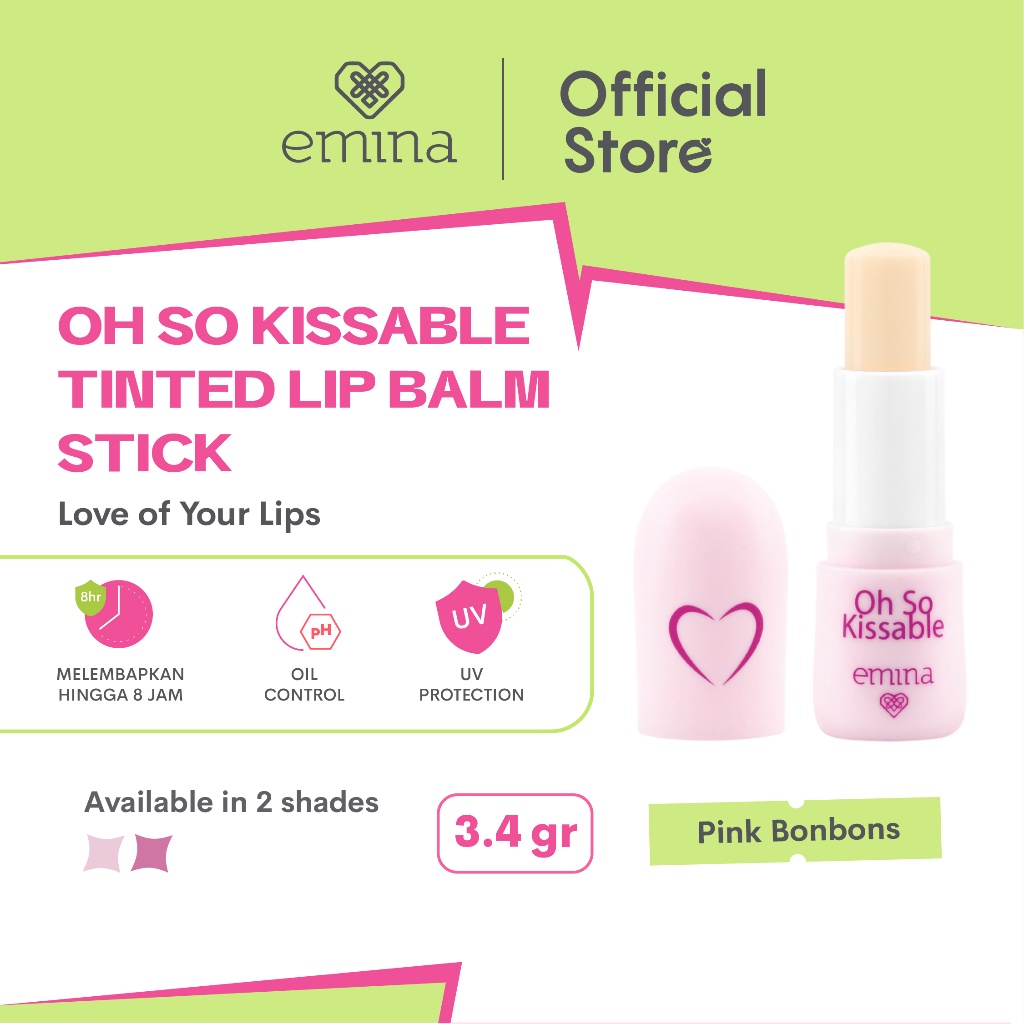 Jual Emina Oh So Kissable Tinted Balm Lip Balm Emina Shopee Indonesia