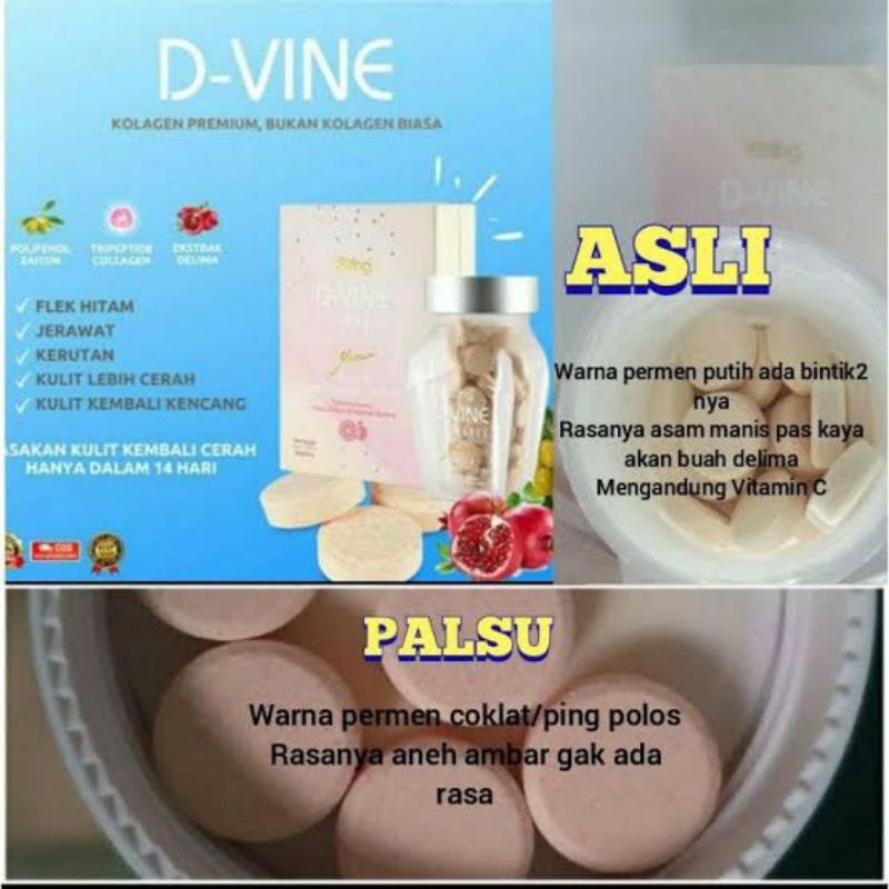 Jual 【COD】 [DVINE] DVINE ® DVINE Collagen Candy Permen Tablet