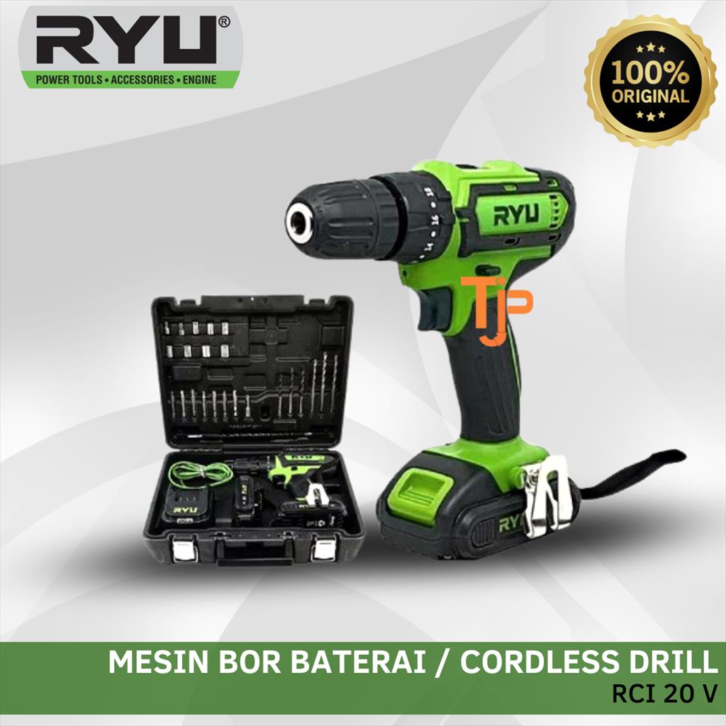 Jual RYU MESIN BOR BATERAI RCI 20V / CORDLESS IMPACT DRILL RCI 20V ...