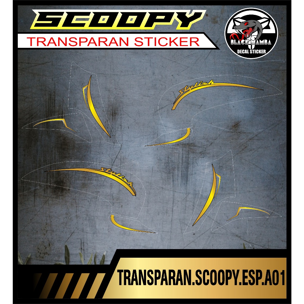 Jual STRIPING TRANSPARAN SCOOPY ESP NEW STICKER TRANSPARAN LIS LIST ...