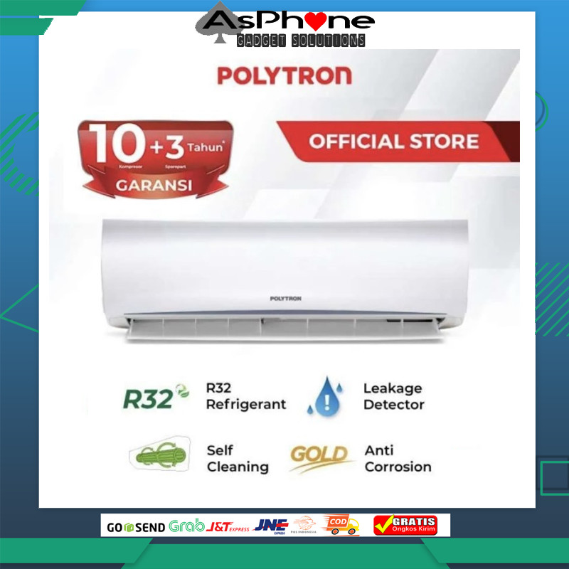 Jual AC Polytron 1 PK 09VH freon R32 GARANSI RESMI LAMPUNG | Shopee ...