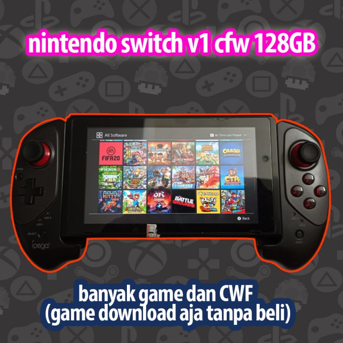 Jual nintendo switch v1 generasi pertama CFW 128GB full game | Shopee ...