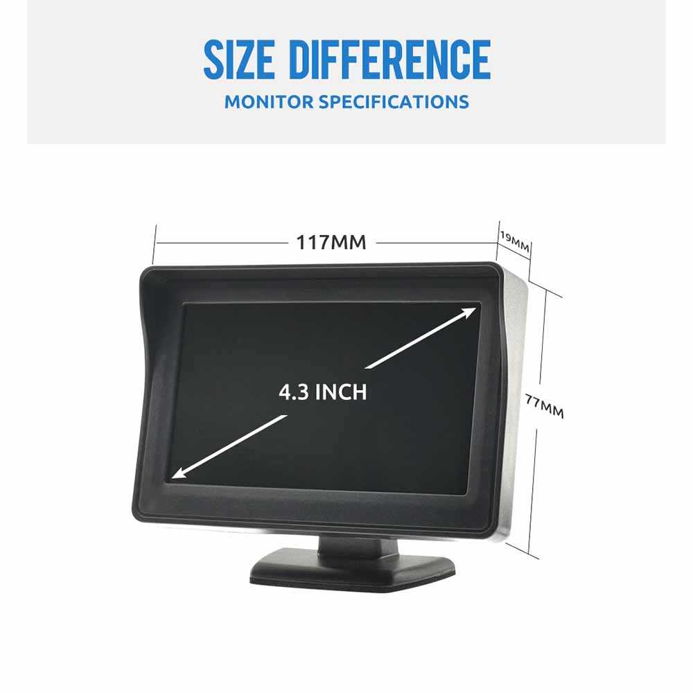 Jual ( 100% ORI ) MJDOUD Monitor Parkir Mobil Rear View TFT LCD Display ...