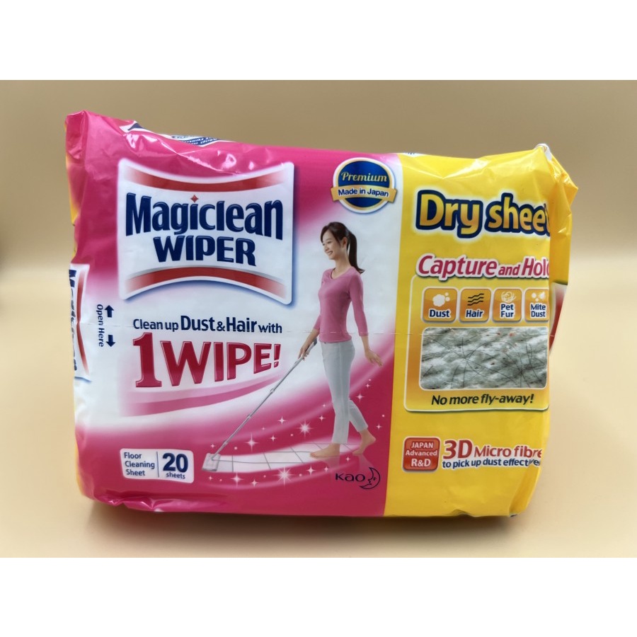 Jual Magiclean Wiper Dry Sheet 20STisu Pel Lantai Dinding Praktis