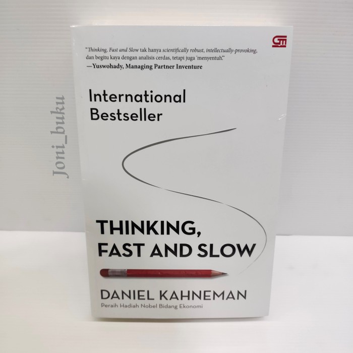 Jual Buku Thinking Fast And Slow By Daniel Kahneman KY21 | Shopee Indonesia