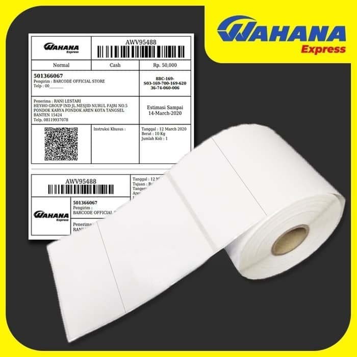 Jual LABEL BARCODE THERMAL 102 X 127 MM 1L GAP CORE 1