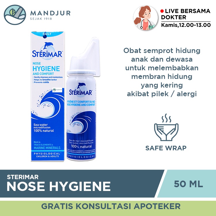 Jual Sterimar Nasal Hygiene Spray Ml Semprotan Pembersih Hidung