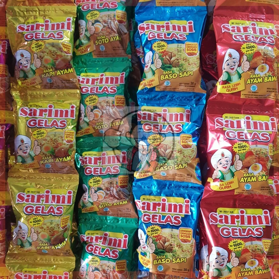 Jual Sarimi Gelas Renceng Isi 10 30gr Shopee Indonesia