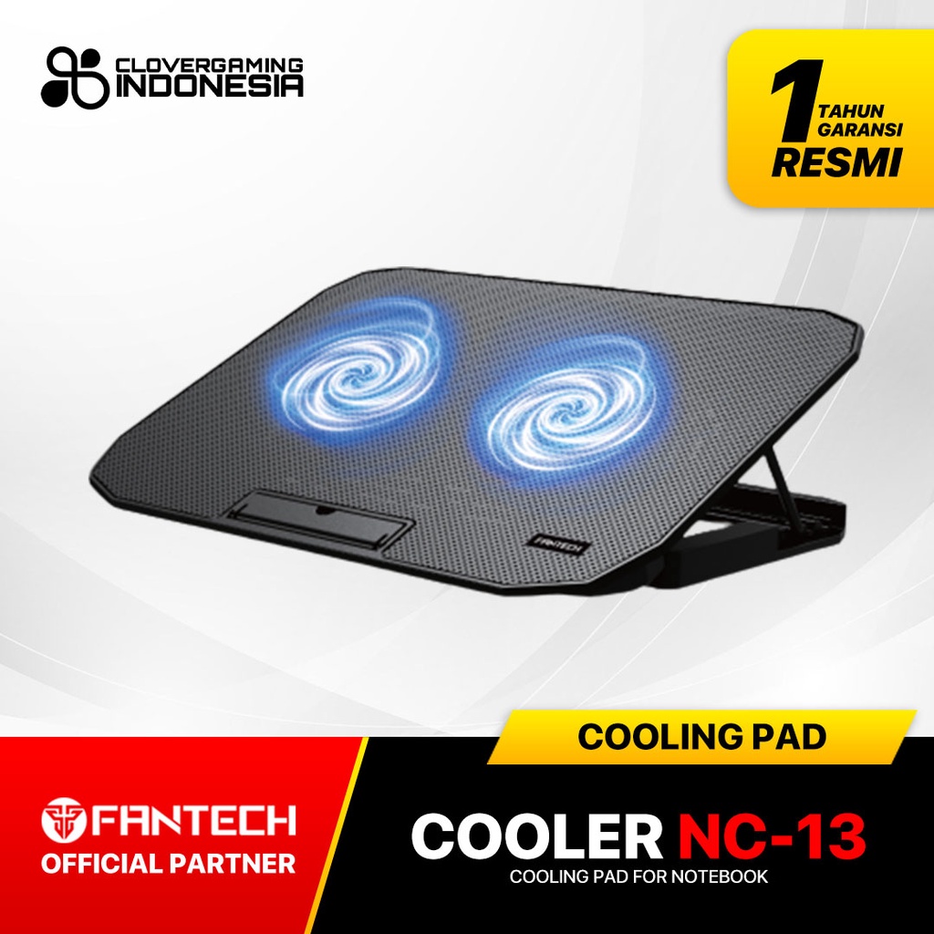 Jual Fantech NC13 NC-13 Cooling Pad Cooler Laptop Notebook 2 Fan LED ...