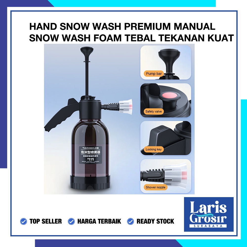 Jual Alat Cuci Motor Salju Snow Wash Salju Manual Mobil Premium 2 Liter