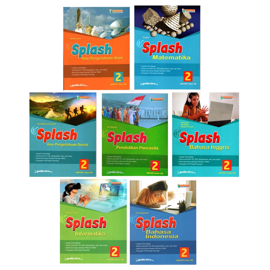 Jual Buku Splash Kelas 2 VlIl 8 SMP Yudhistira Kurikulum Merdeka ...