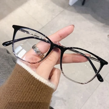 FOMAMATA Kacamata Minus Photocromic Wanita Anti Radiasi Blueray UV400 Frame 2 In 1 Astigmatism