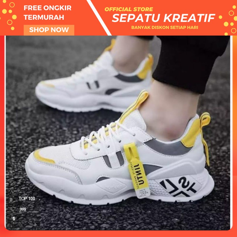 Jual 1.1 FLASH SALE [ COD ] Sepatu Jintu Sneakers Terbaru JINTU PRIA ...