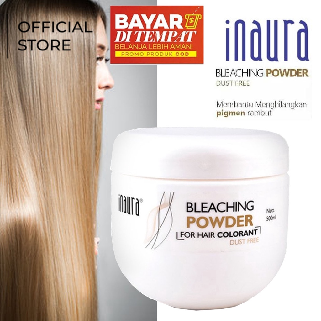 Jual Inaura Bleaching Rambut Decolorant 500ml Bleaching Powder 500ml ...