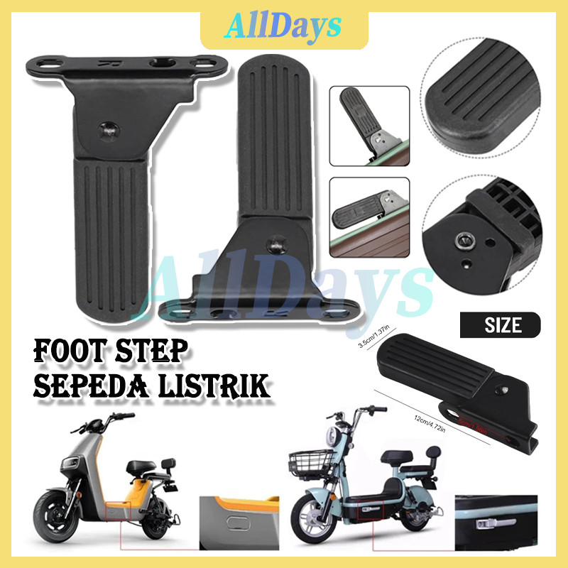 2PCS footstep sepeda listrik / Pijakan Kaki ,Depan Sepeda ,motor,Listrik Outdoor