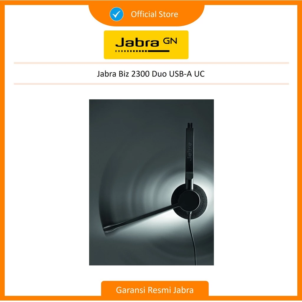 Jabra Biz 2300 Duo, USB-A UC (2399-829-109)
