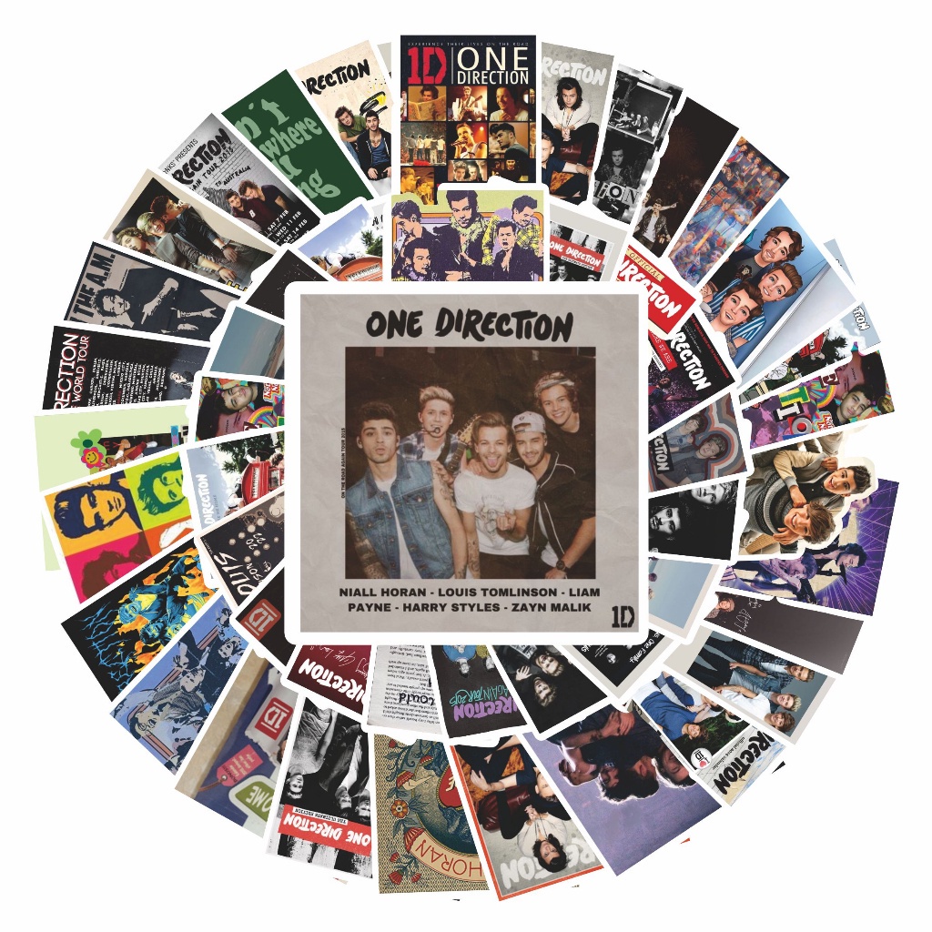 Jual COD 50 Pcs Stiker Pack Motif One Direction Lucu Aesthetic Vynil ...