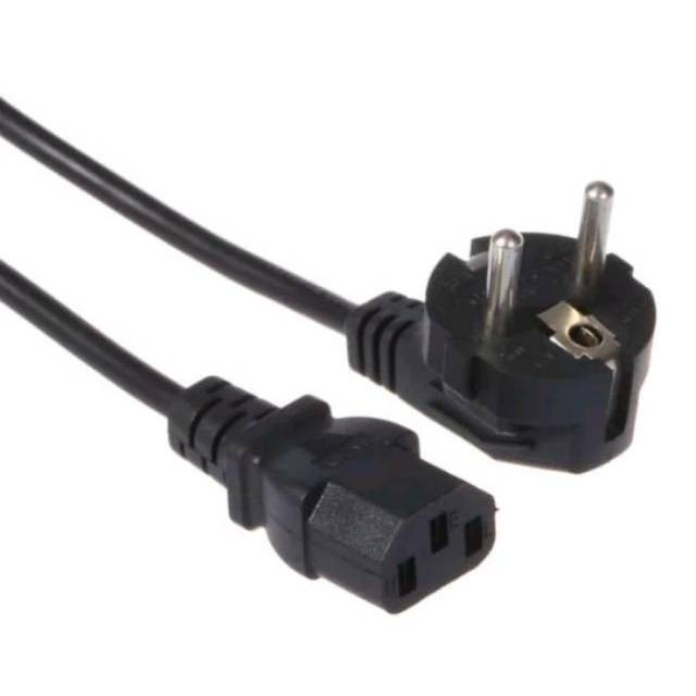 Jual Kabel Power AC 1.5m Listrik PLN PSU Komputer PC CPU 3 Lubang Pin ...
