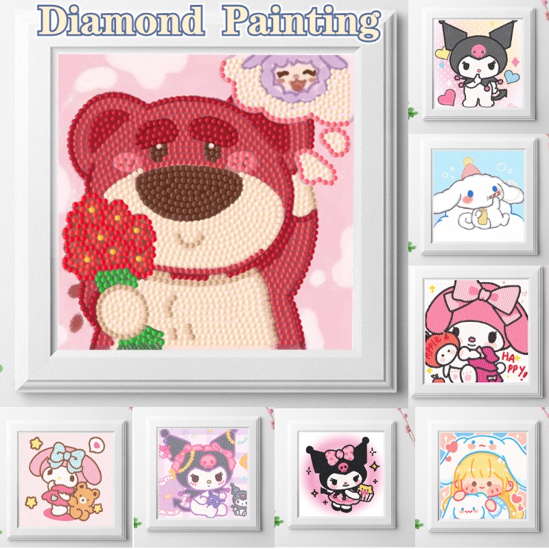 Jual diy diamond painting sanrio dengan bingkai - pochaco - Kota Surabaya -  Little Bear Shop