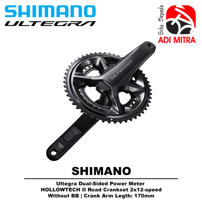 Shimano ULTEGRA R8100 Dual-Sided Power Meter Road Crankset 2x12 Speed