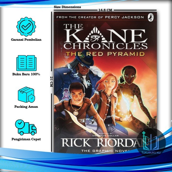 Jual The Kane Chronicles 1 The Red Pyramid Rick Riordan English