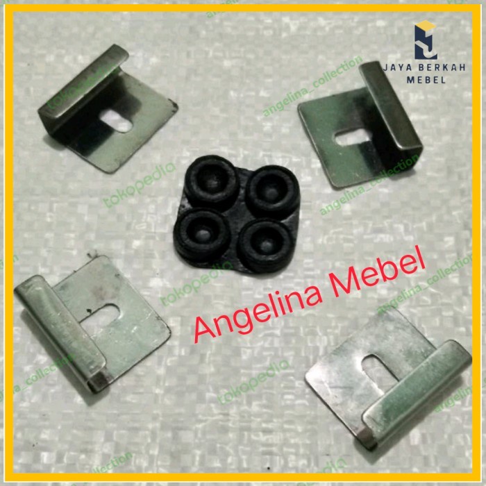 Jual Plat klem kaca cermin wastafel (perset 4bj) | Shopee Indonesia
