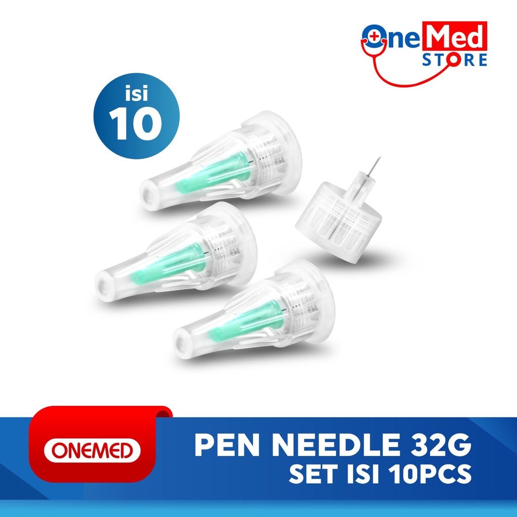 Jual Pen Needle Jarum Insulin OneMed 32Gx4mm Isi 10 Pcs Shopee Indonesia