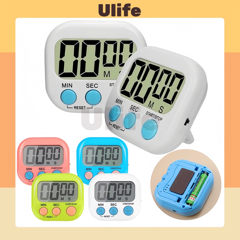 Jual Digital Timer Kitchen / Alarm Dapur Masak Clock Stopwatch Jam ...